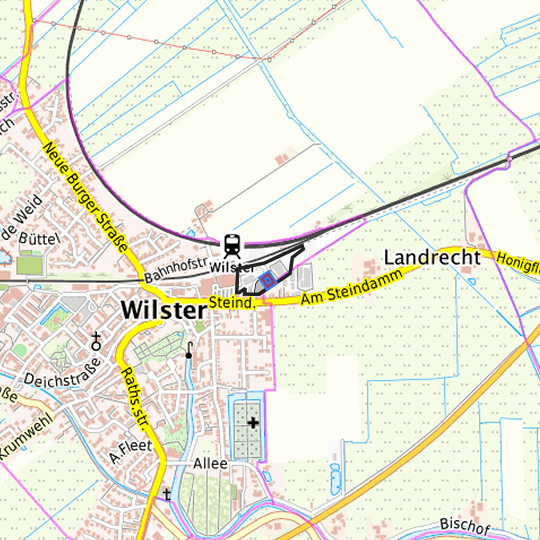 Detaildarstellung der gesuchten Gewerbefläche