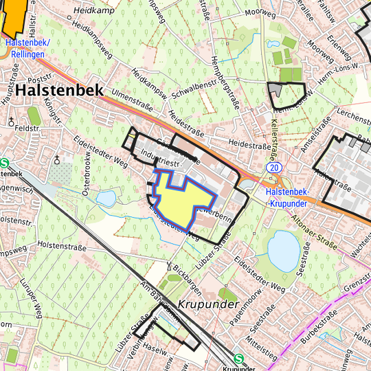 Detaildarstellung der gesuchten Gewerbefläche