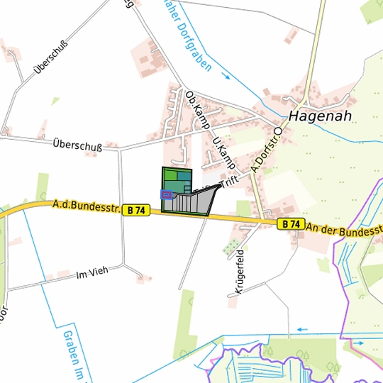 Detaildarstellung der gesuchten Gewerbefläche