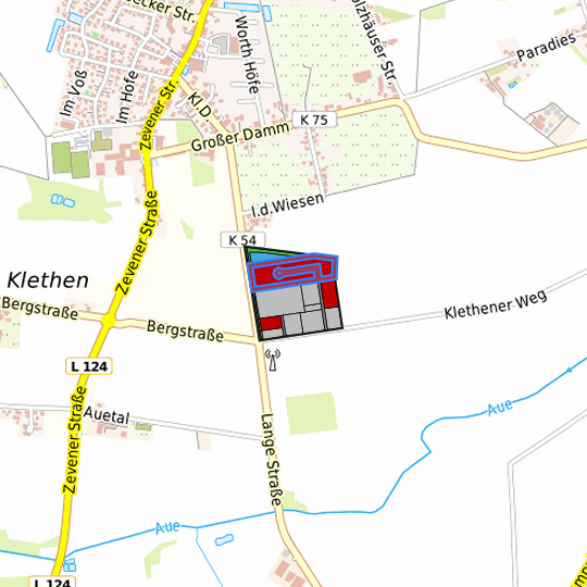 Detaildarstellung der gesuchten Gewerbefläche