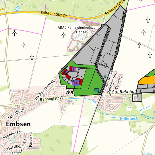 Detaildarstellung der gesuchten Gewerbefläche