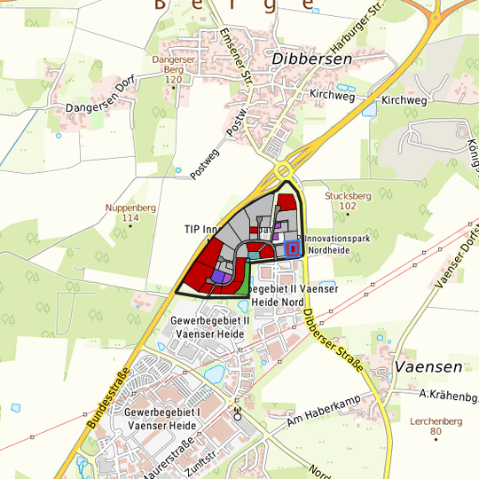 Detaildarstellung der gesuchten Gewerbefläche