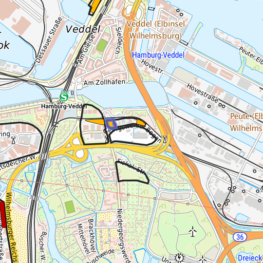 Detaildarstellung der gesuchten Gewerbefläche