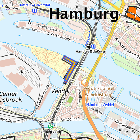 Detaildarstellung der gesuchten Gewerbefläche