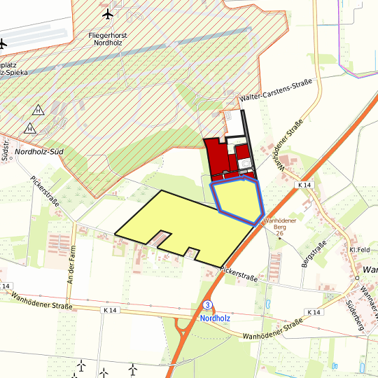 Detaildarstellung der gesuchten Gewerbefläche