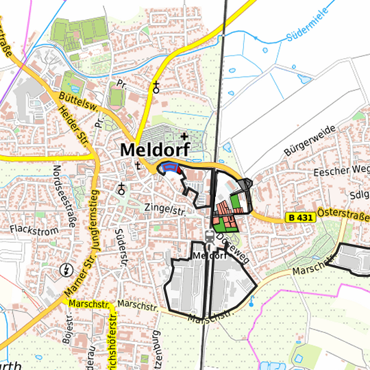 Detaildarstellung der gesuchten Gewerbefläche