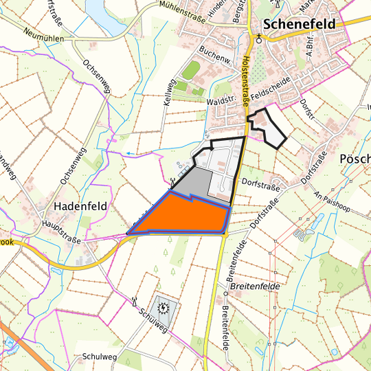 Detaildarstellung der gesuchten Gewerbefläche