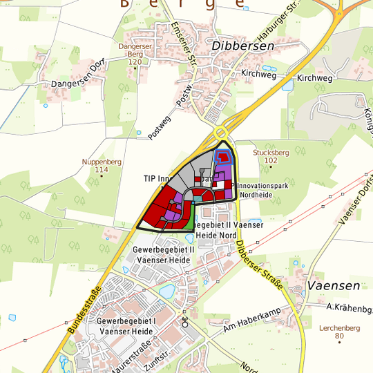 Detaildarstellung der gesuchten Gewerbefläche