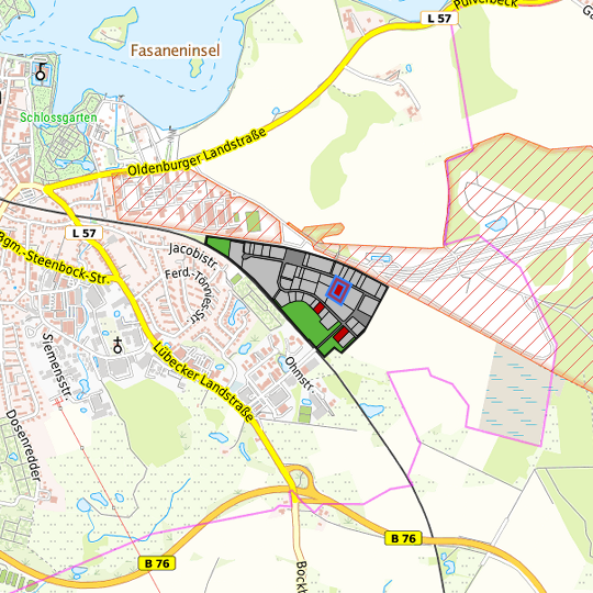 Detaildarstellung der gesuchten Gewerbefläche