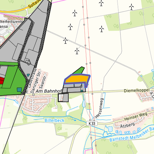 Detaildarstellung der gesuchten Gewerbefläche