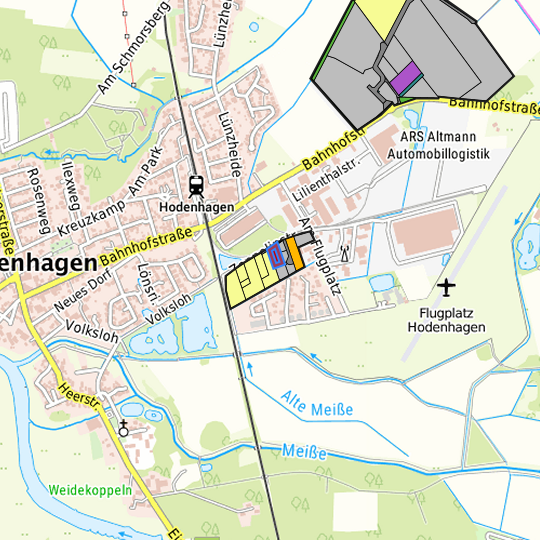 Detaildarstellung der gesuchten Gewerbefläche