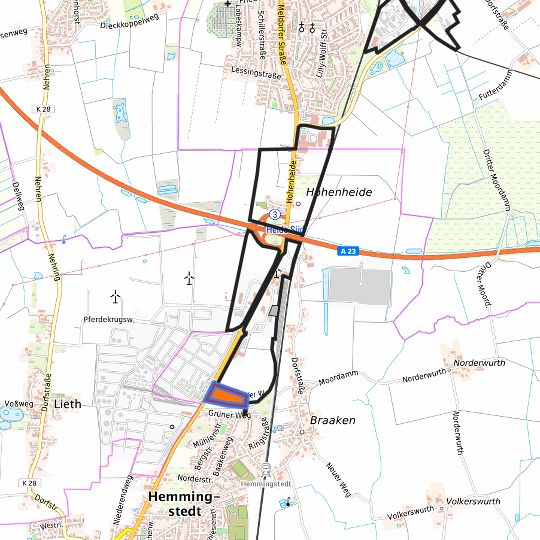 Detaildarstellung der gesuchten Gewerbefläche