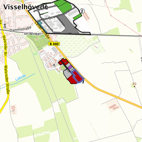 Detaildarstellung der gesuchten Gewerbefläche