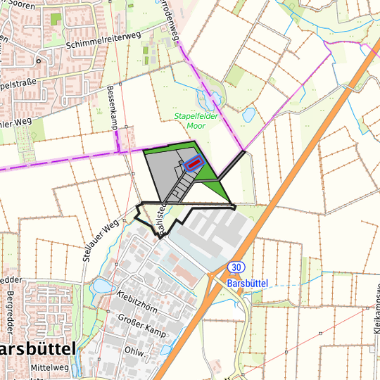 Detaildarstellung der gesuchten Gewerbefläche