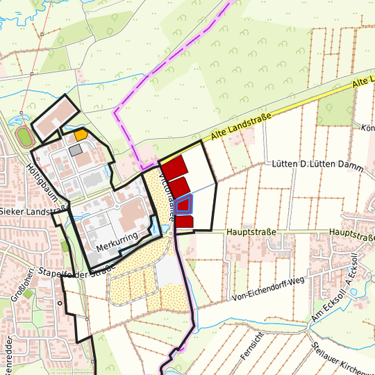Detaildarstellung der gesuchten Gewerbefläche