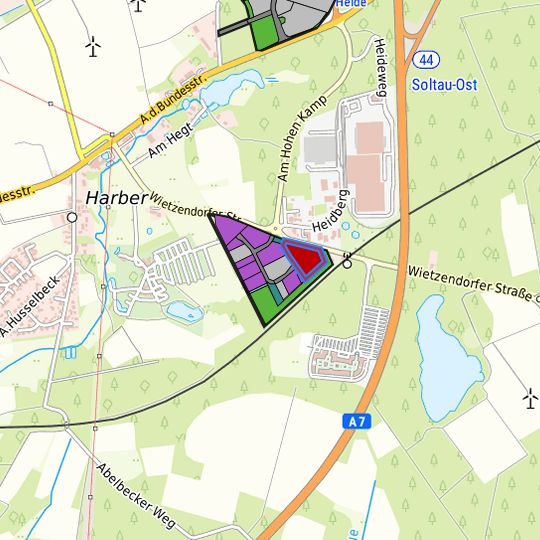 Detaildarstellung der gesuchten Gewerbefläche