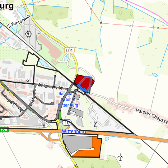 Detaildarstellung der gesuchten Gewerbefläche