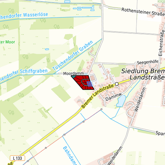 Detaildarstellung der gesuchten Gewerbefläche