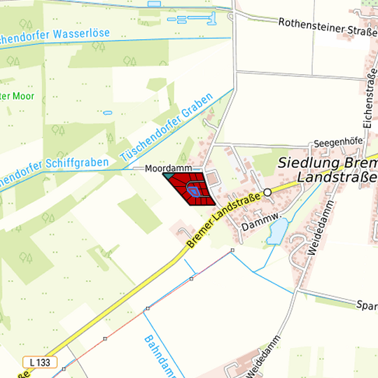 Detaildarstellung der gesuchten Gewerbefläche