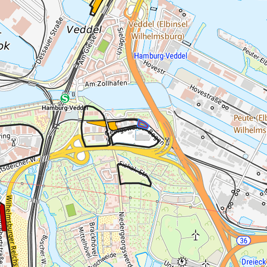 Detaildarstellung der gesuchten Gewerbefläche