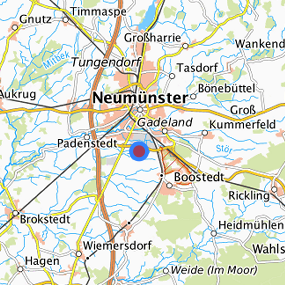 Lage in der gesuchten Region 