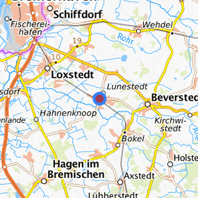 Lage in der gesuchten Region 