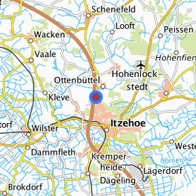 Lage in der gesuchten Region 