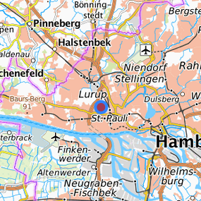 Location in the requested region 