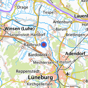 Lage in der gesuchten Region 