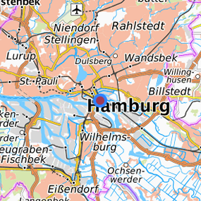 Lage in der gesuchten Region 