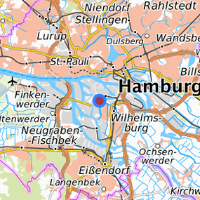 Lage in der gesuchten Region 