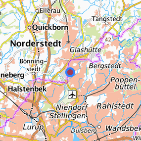 Lage in der gesuchten Region 