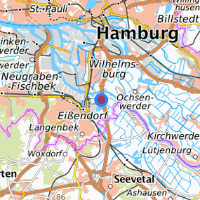 Location in the requested region 