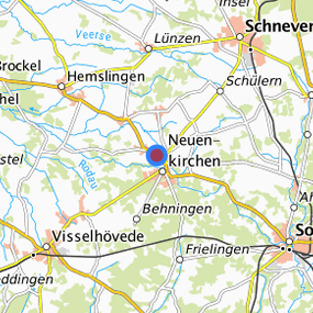 Location in the requested region 