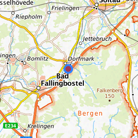 Location in the requested region 