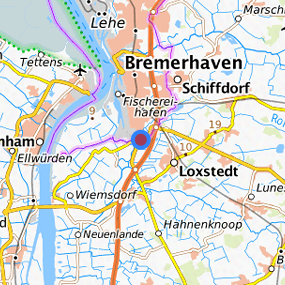 Lage in der gesuchten Region 