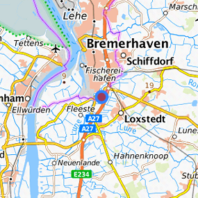 Location in the requested region 