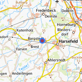 Lage in der gesuchten Region 