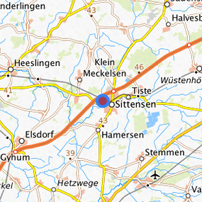 Location in the requested region 