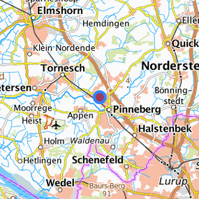 Location in the requested region 