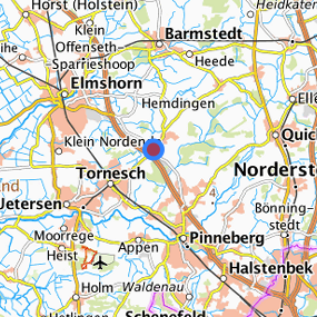 Lage in der gesuchten Region 