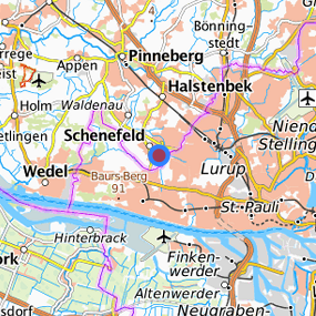 Location in the requested region 