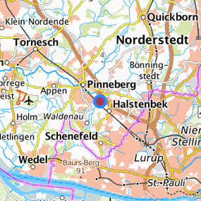 Location in the requested region 