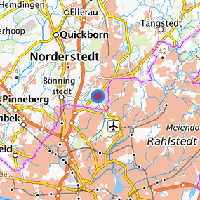 Location in the requested region 