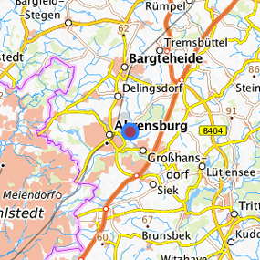 Location in the requested region 