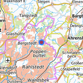 Lage in der gesuchten Region 
