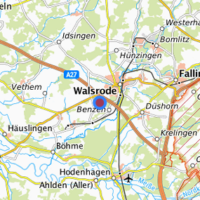 Lage in der gesuchten Region 