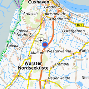 Location in the requested region 