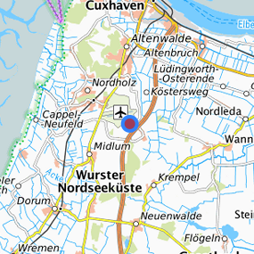 Lage in der gesuchten Region 