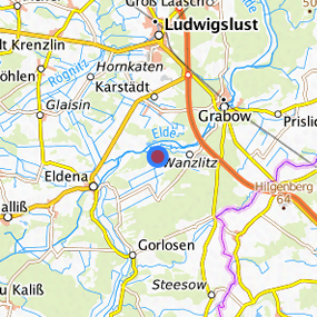 Lage in der gesuchten Region 